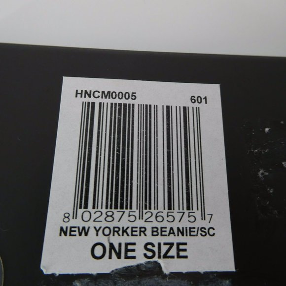 Hurley New Yorker Beanie Hat and Scarf Set Black One Size NWT - Picture 6 of 6